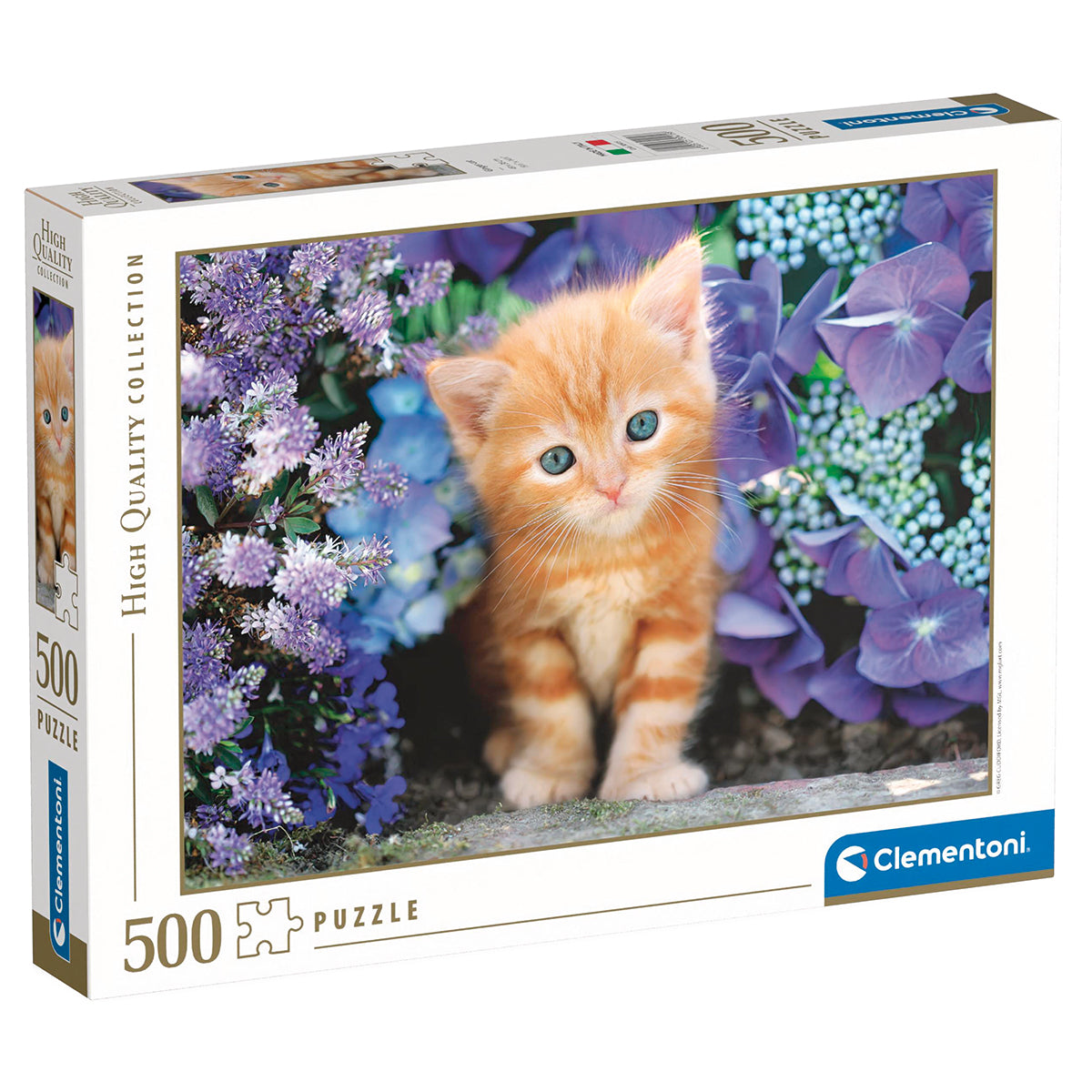 PUZZLE CHATON ROUX – 500 PIÈCES – CLEMENTONI 🔶