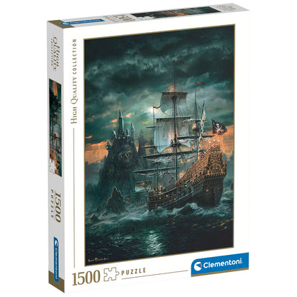PUZZLE BATEAU DE PIRATE – 1500 PIÈCES – CLEMENTONI 🔶