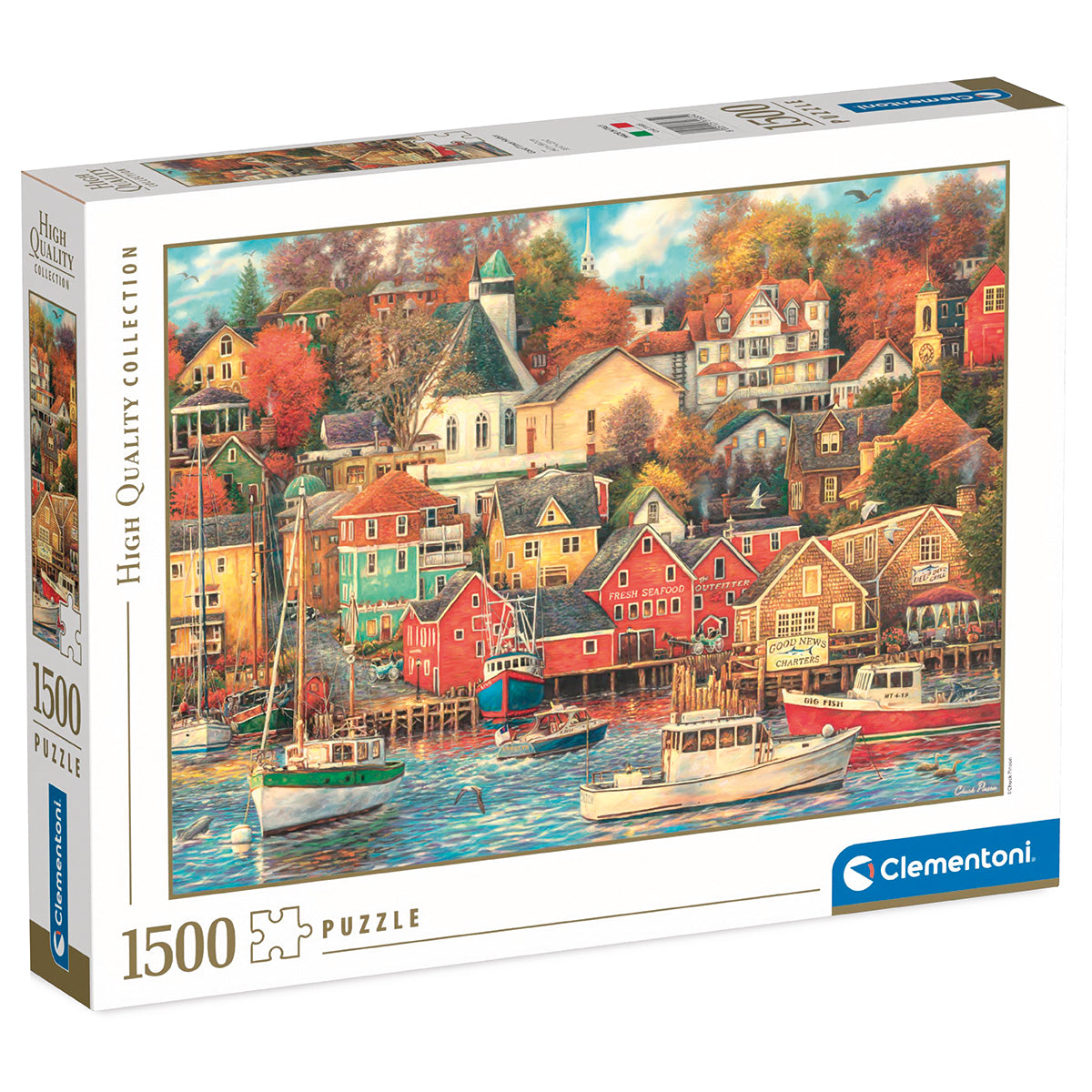 PUZZLE GOOD TIMES HARBOR – 1500 PIÈCES – CLEMENTONI 🔶