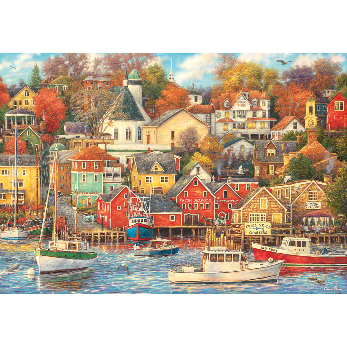 PUZZLE GOOD TIMES HARBOR – 1500 PIÈCES – CLEMENTONI 🔶