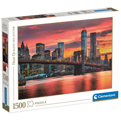 PUZZLE NEW YORK EAST RIVER – 1500 PIÈCES – CLEMENTONI 🔶