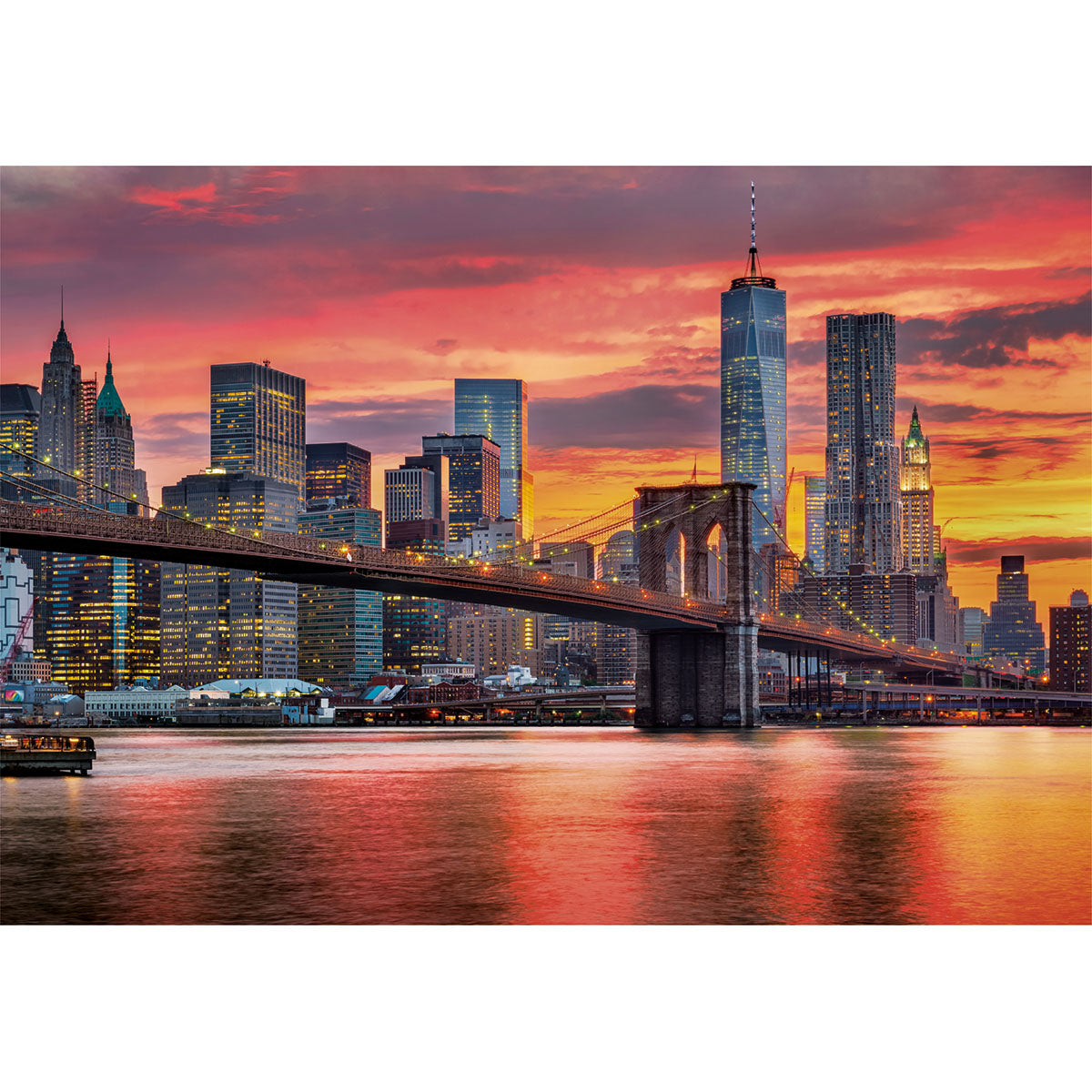 PUZZLE NEW YORK EAST RIVER – 1500 PIÈCES – CLEMENTONI 🔶