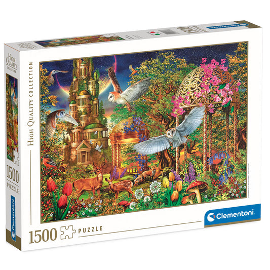 PUZZLE WOODLAND FANTASY GARDEN – 1500 PIÈCES – CLEMENTONI 🔶