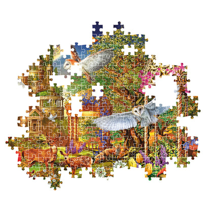 PUZZLE WOODLAND FANTASY GARDEN – 1500 PIÈCES – CLEMENTONI 🔶