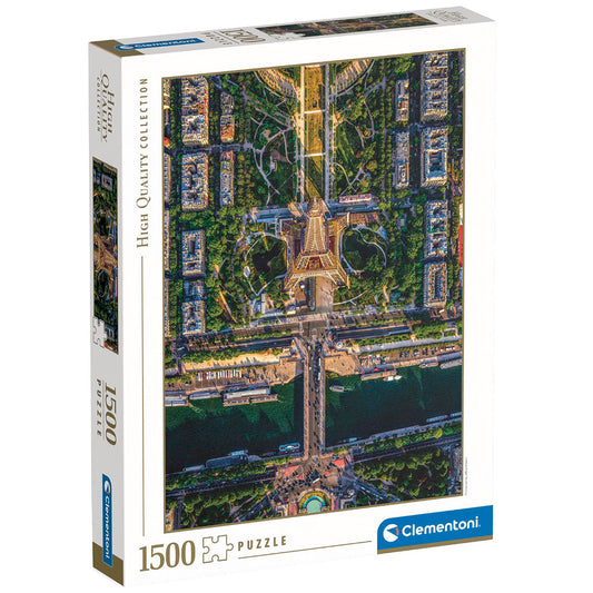 PUZZLE VOL EN HAUT DE PARIS – 1500 PIÈCES – CLEMENTONI 🔶