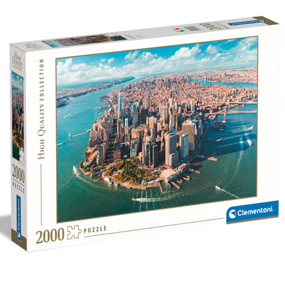 PUZZLE LOWER MANHATTAN, NEW YORK CITY – 2000 PIÈCES – CLEMENTONI 🔶