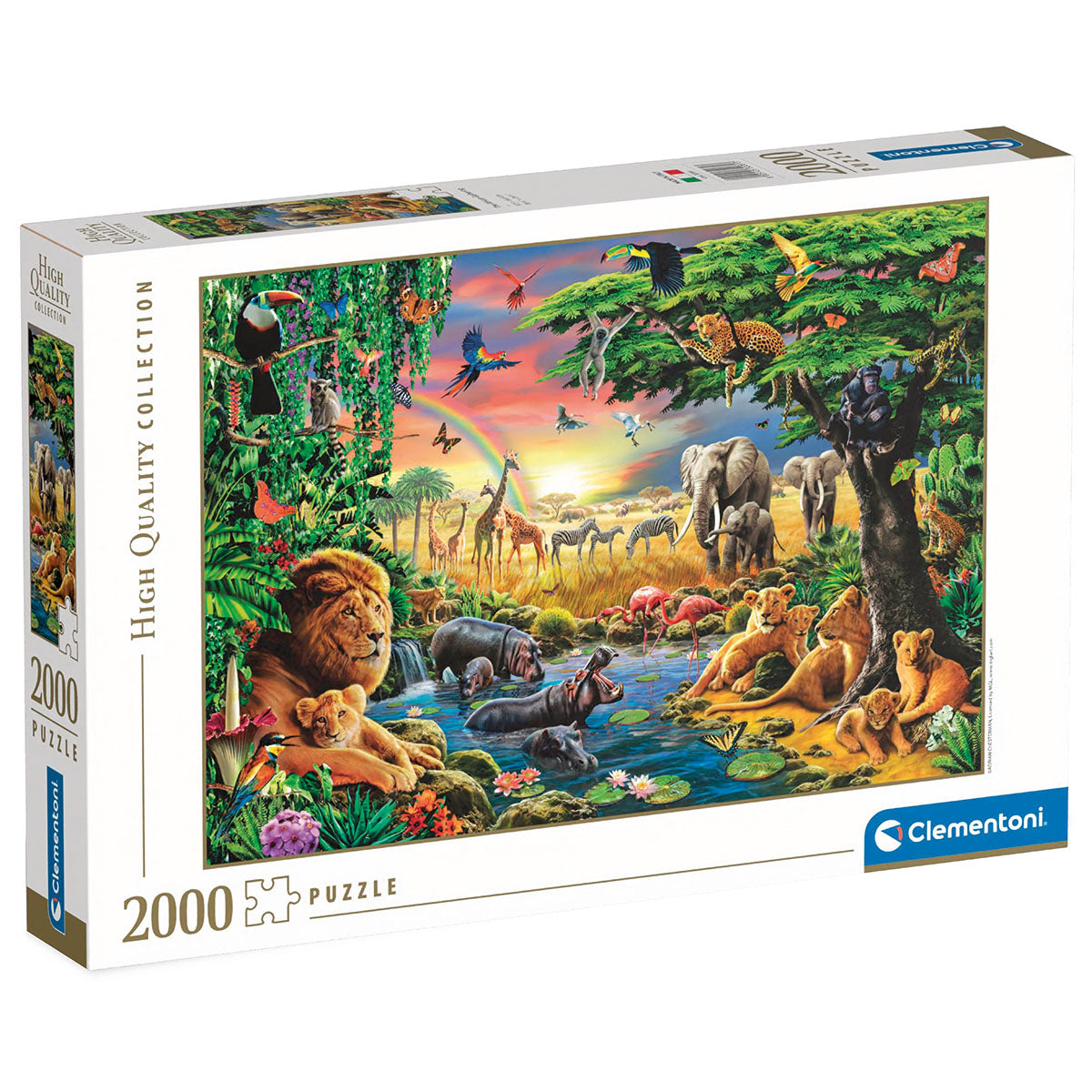 PUZZLE THE AFRICAN GATHERING – 2000 PIÈCES – CLEMENTONI 🔶