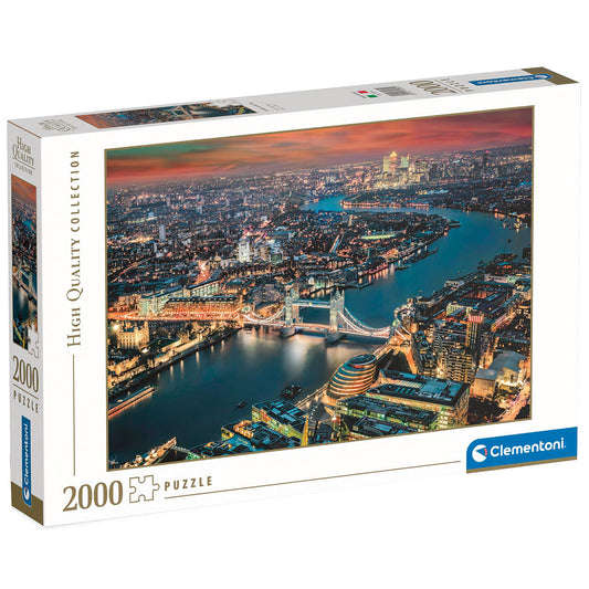 PUZZLE LONDRES VUE AÉRIENNE – 2000 PIÈCES – CLEMENTONI 🔶