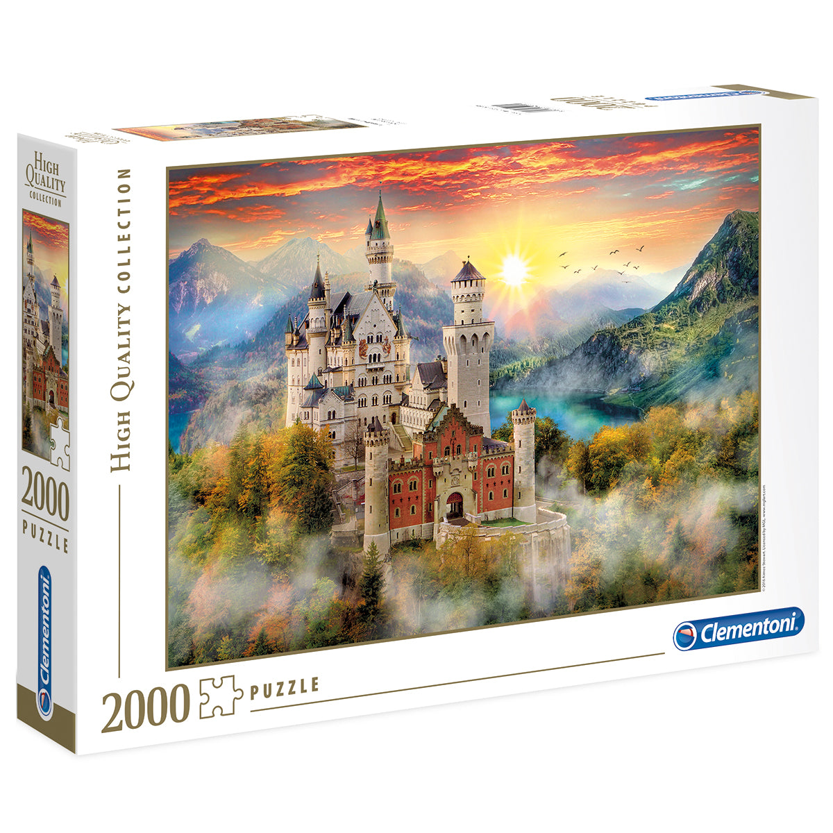 PUZZLE NEUSCHWANSTEIN – 2000 TEILE – CLEMENTONI 🔶