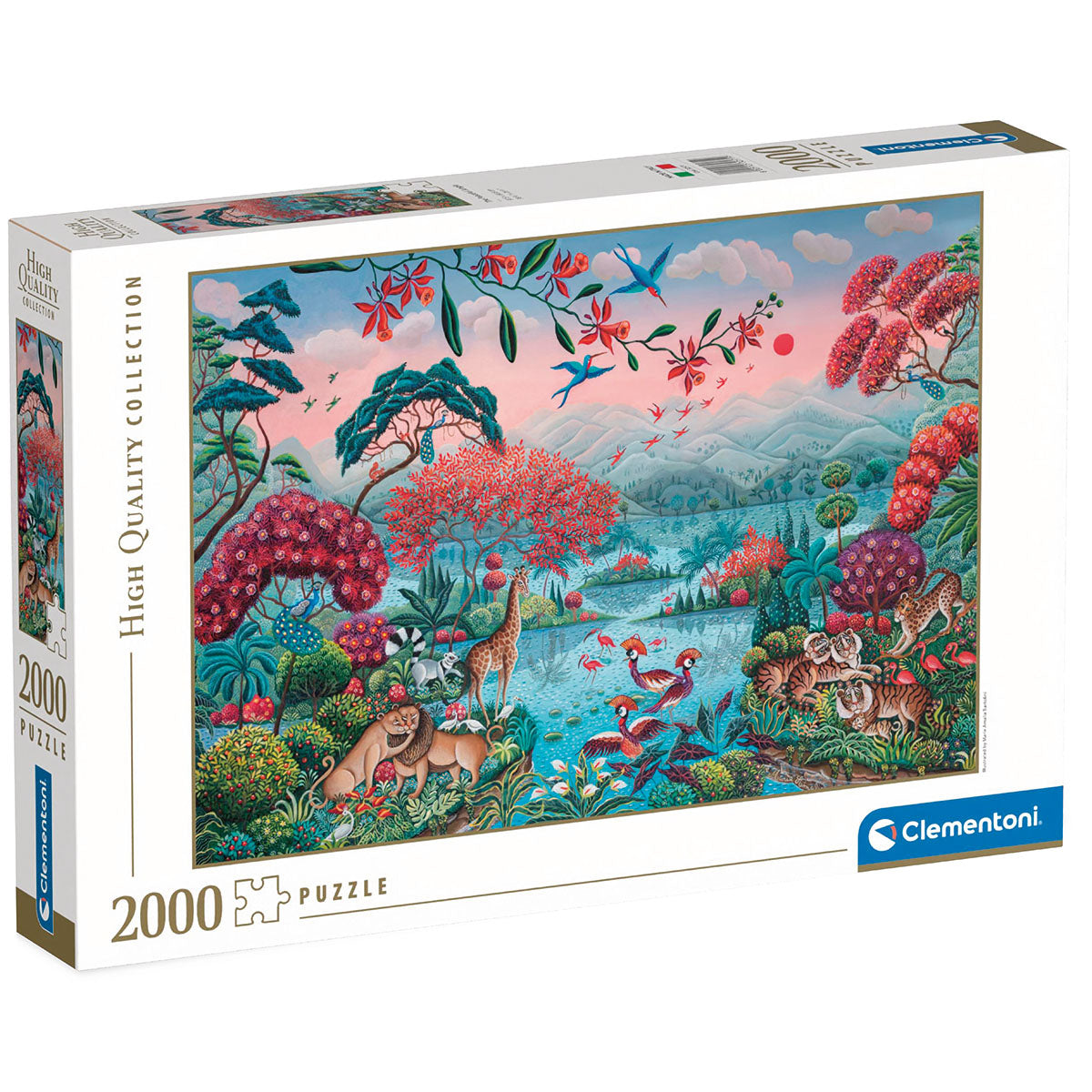 PUZZLE JUNGLE PACIFIQUE – 2000 PIÈCES – CLEMENTONI 🔶