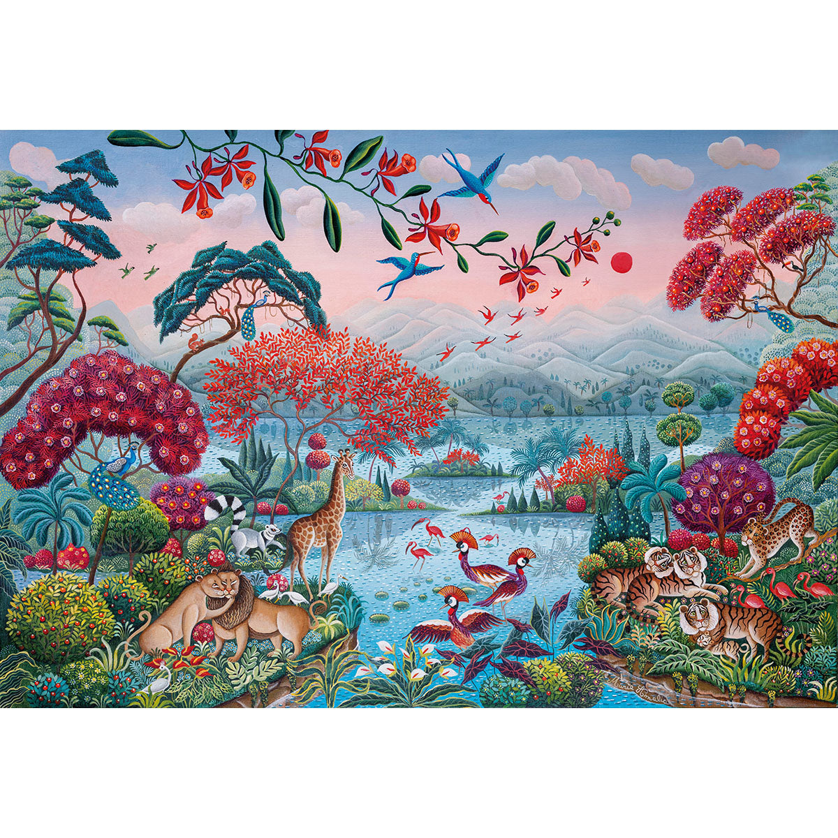PUZZLE JUNGLE PACIFIQUE – 2000 PIÈCES – CLEMENTONI 🔶