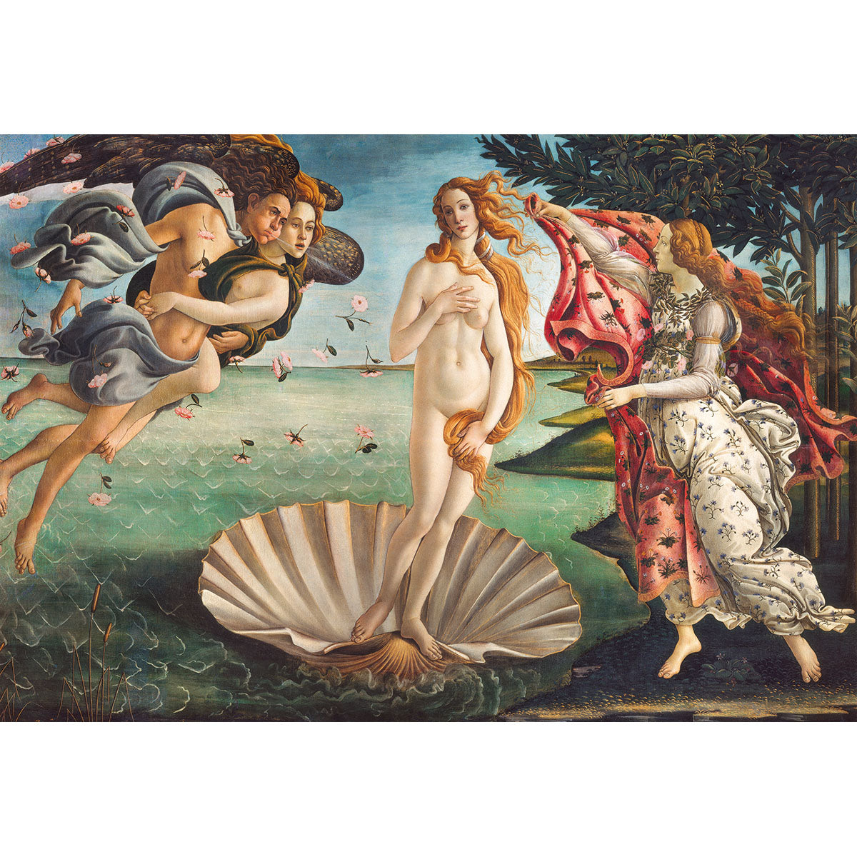 PUZZLE BOTTICELLI – LA NAISSANCE DE VÉNUS – 2000 PIÈCES – CLEMENTONI 🔶