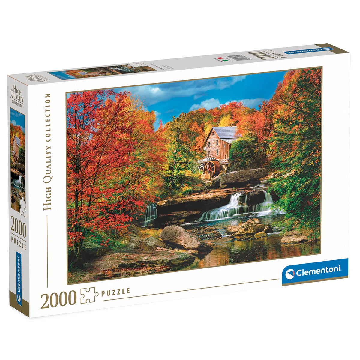 PUZZLE GLADE CREEK GIST MILL – 2000 PIÈCES – CLEMENTONI 🔶