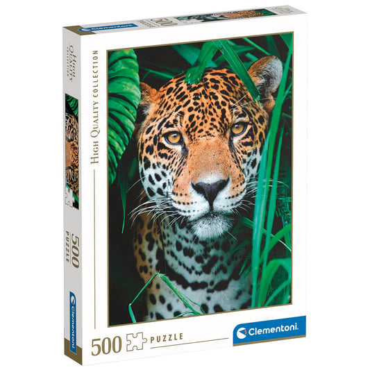 PUZZLE JAGUAR DANS LA JUNGLE – 500 PIÈCES – CLEMENTONI 🔶