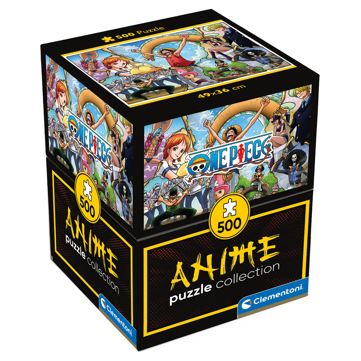 PUZZLE ANIME CUBE ONE PIECE – 500 PIÈCES – CLEMENTONI 🔶