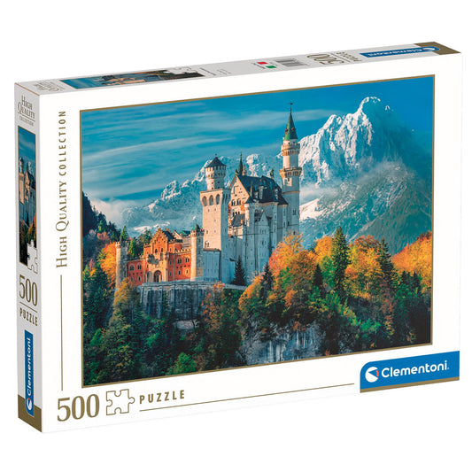 PUZZLE CHÂTEAU DE NEUSCHWANSTEIN – 500 PIÈCES – CLEMENTONI 🔶