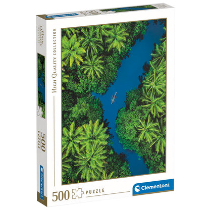 PUZZLE VUE AÉRIENNE TROPICALE – 500 PIÈCES – CLEMENTONI 🔶