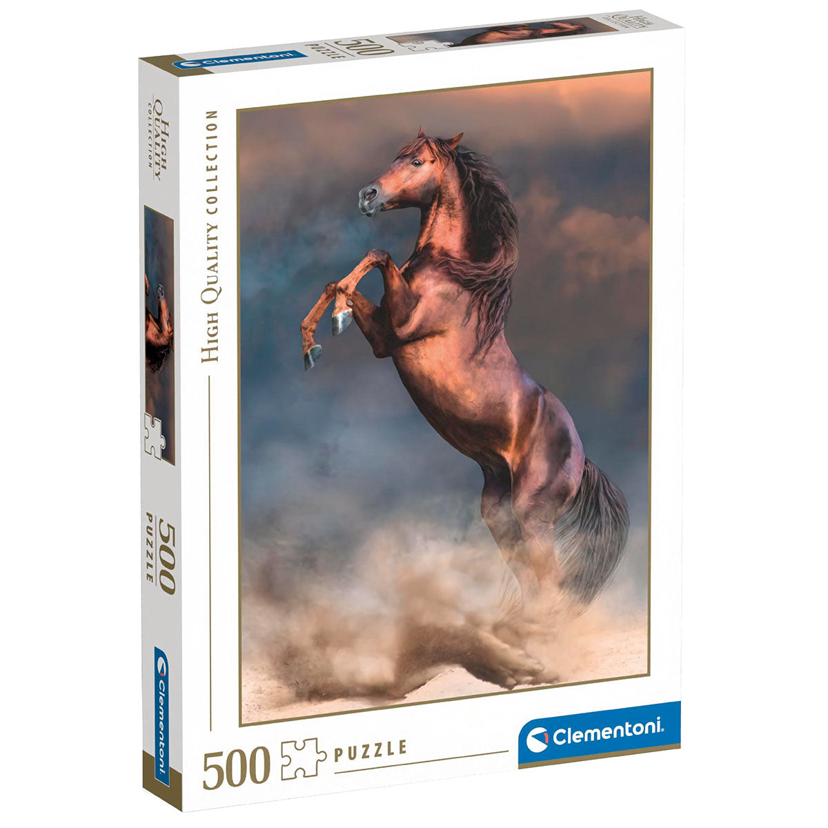 PUZZLE ÉTALON ROUGE SAUVAGE – 500 PIÈCES – CLEMENTONI 🔶