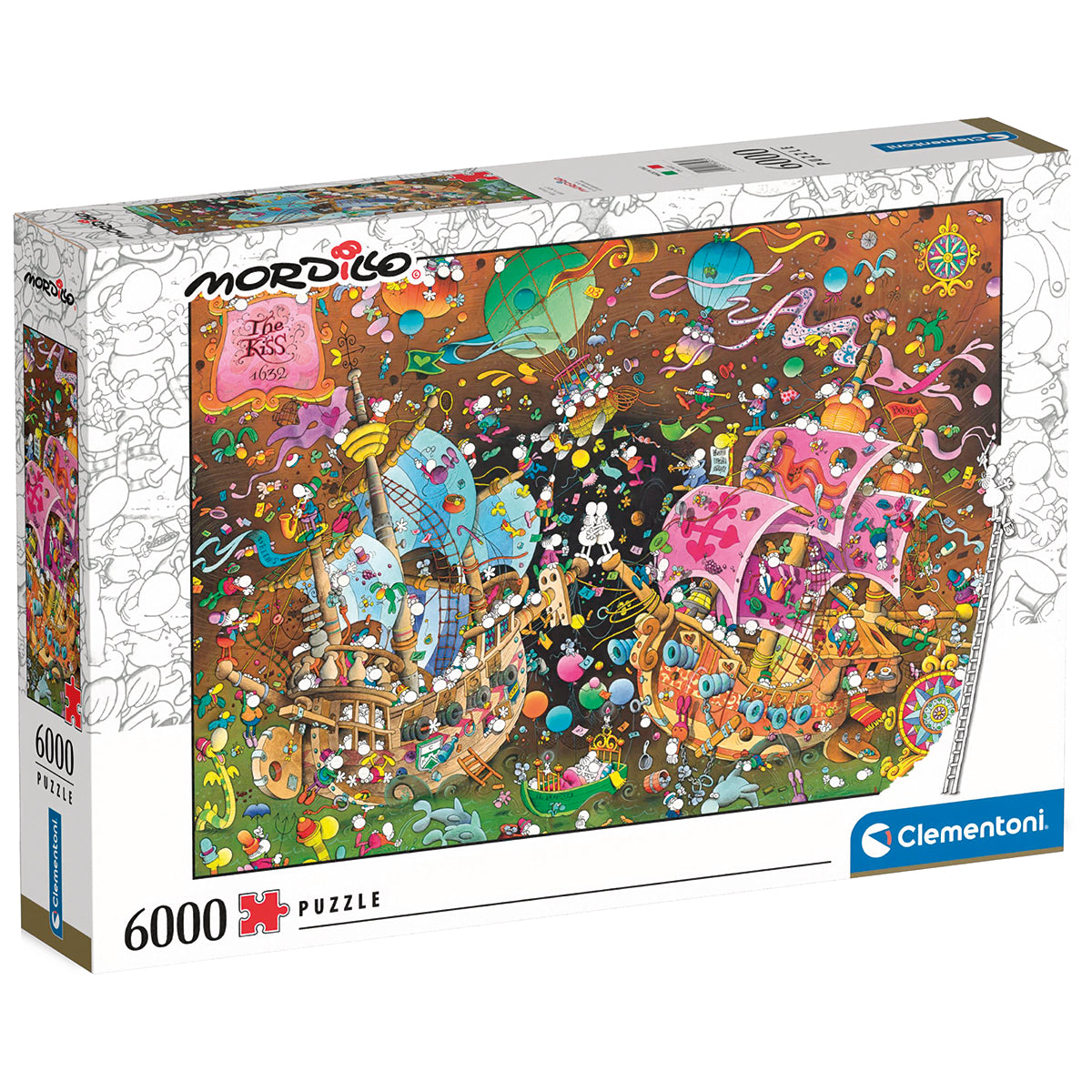 PUZZLE MORDILLO KUSS – 6000 TEILE – CLEMENTONI 🔶