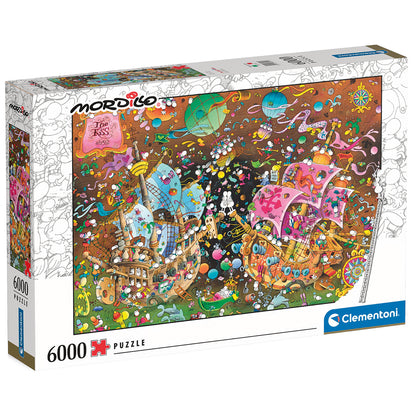 PUZZLE MORDILLO KUSS – 6000 TEILE – CLEMENTONI 🔶