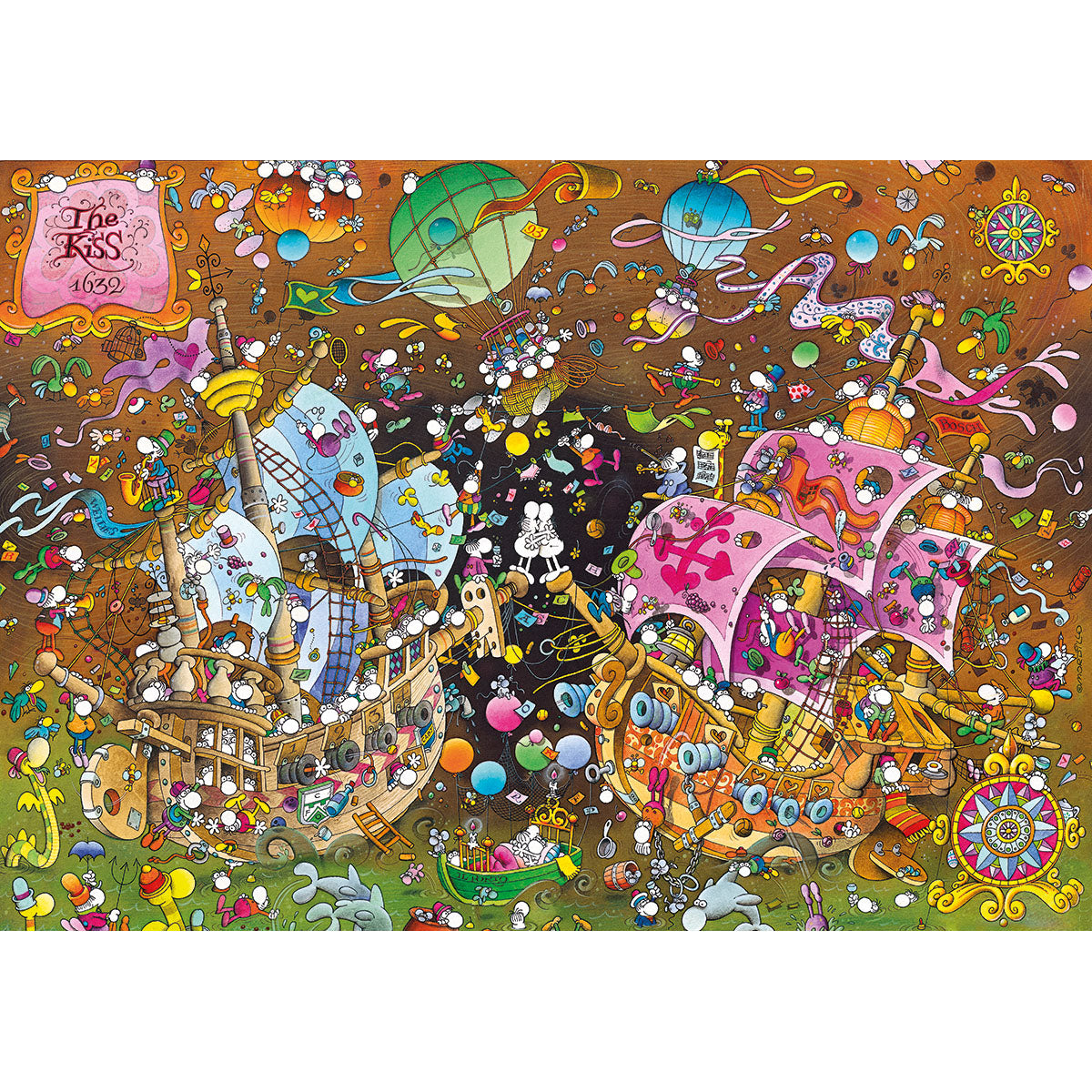 PUZZLE MORDILLO KUSS – 6000 TEILE – CLEMENTONI 🔶