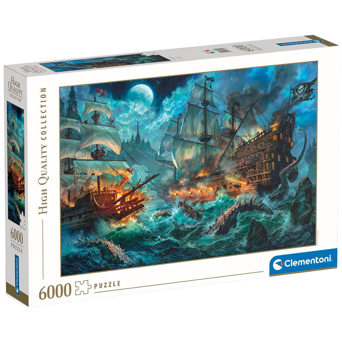 PUZZLE PIRATES BATTLE – 6000 PIÈCES – CLEMENTONI 🔶
