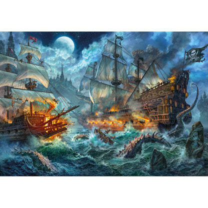 PUZZLE PIRATES BATTLE – 6000 PIÈCES – CLEMENTONI 🔶