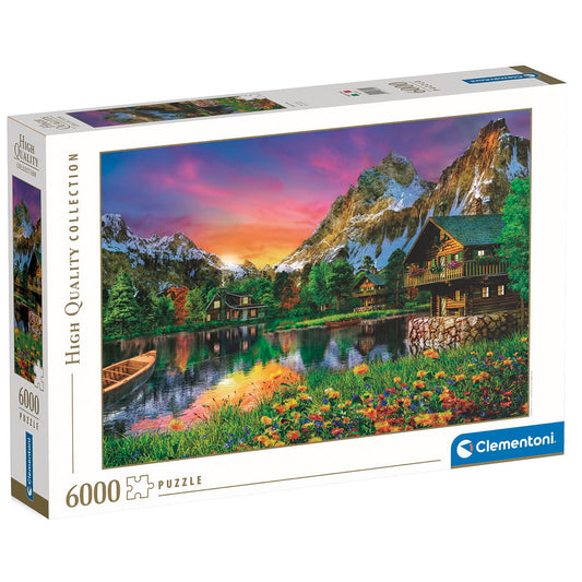 PUZZLE LAC ALPIN – 6000 PIÈCES – CLEMENTONI 🔶