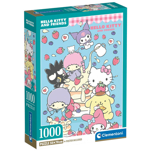 PUZZLE HELLO KITTY 1000 PIÈCES – CLEMENTONI