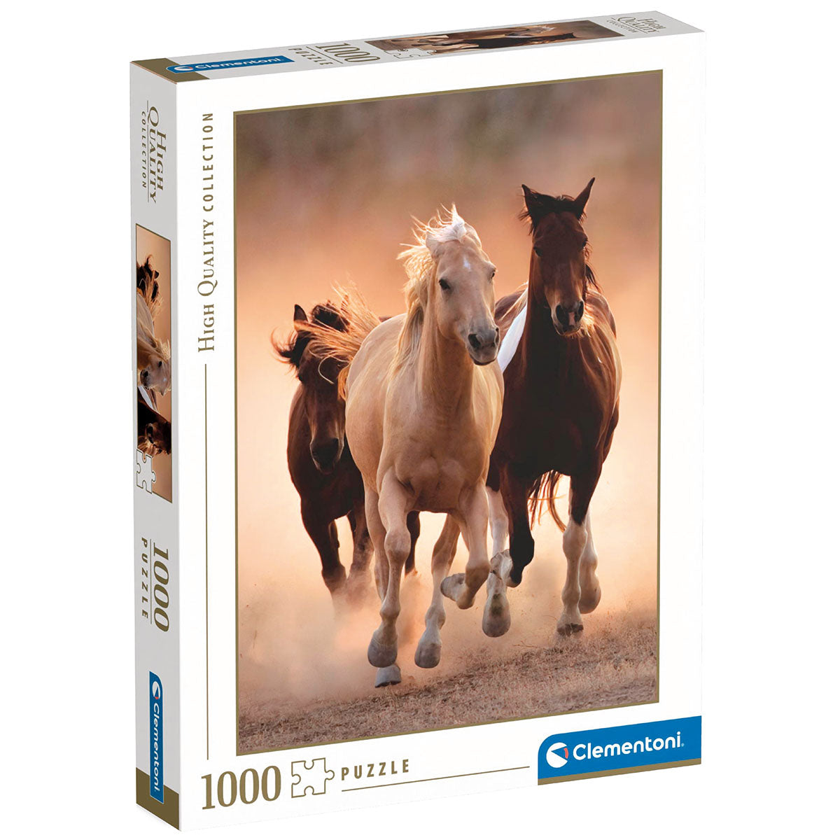 PUZZLE CHEVAUX – 1000 PIÈCES – CLEMENTONI 🔶