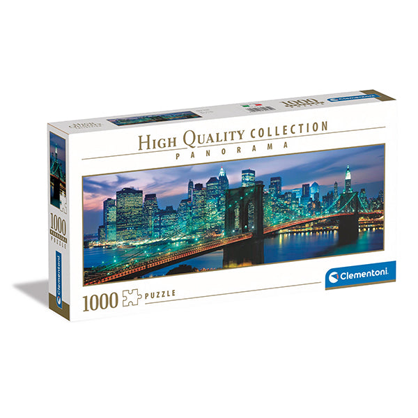 PANORAMA PUZZLE NEW YORK PONT DE BROOKLYN – 1000 PIÈCES – CLEMENTONI 🔶