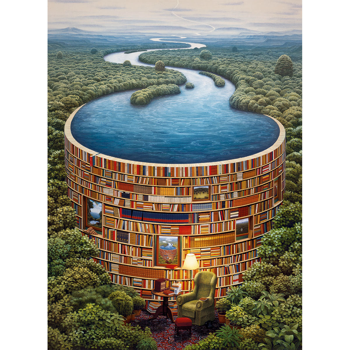 PUZZLE BIBLIO LADY – 1000 PIÈCES – CLEMENTONI 🔶