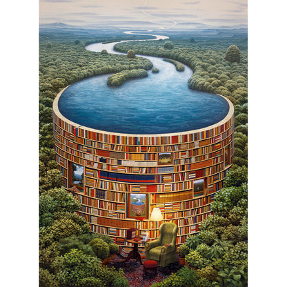 PUZZLE BIBLIO LADY – 1000 PIÈCES – CLEMENTONI 🔶