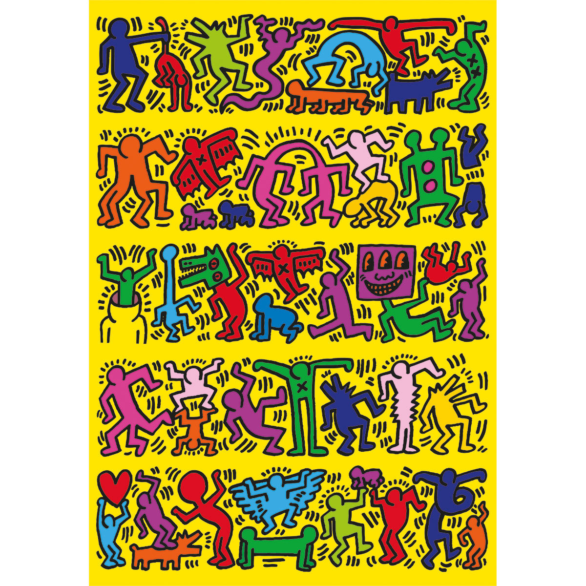 PUZZLE KEITH HARING – 1000 PIÈCES – CLEMENTONI 🔶