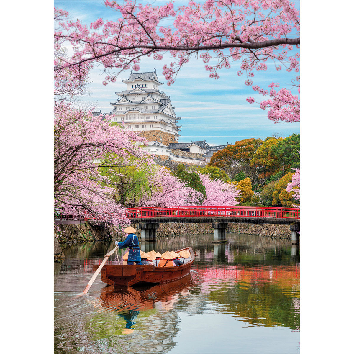 PUZZLE CHÂTEAU DE HIMEJI AU PRINTEMPS – 1000 PIÈCES – CLEMENTONI 🔶