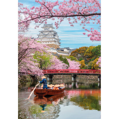 PUZZLE CHÂTEAU DE HIMEJI AU PRINTEMPS – 1000 PIÈCES – CLEMENTONI 🔶