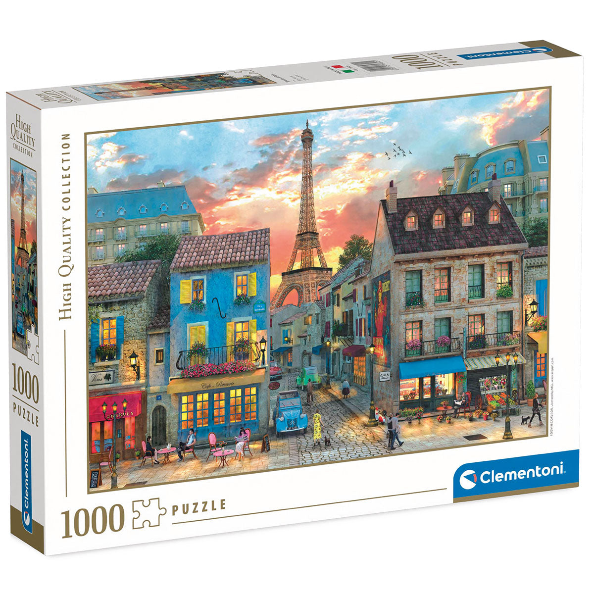 PUZZLE RUES DE PARIS – 1000 PIÈCES – CLEMENTONI 🔶