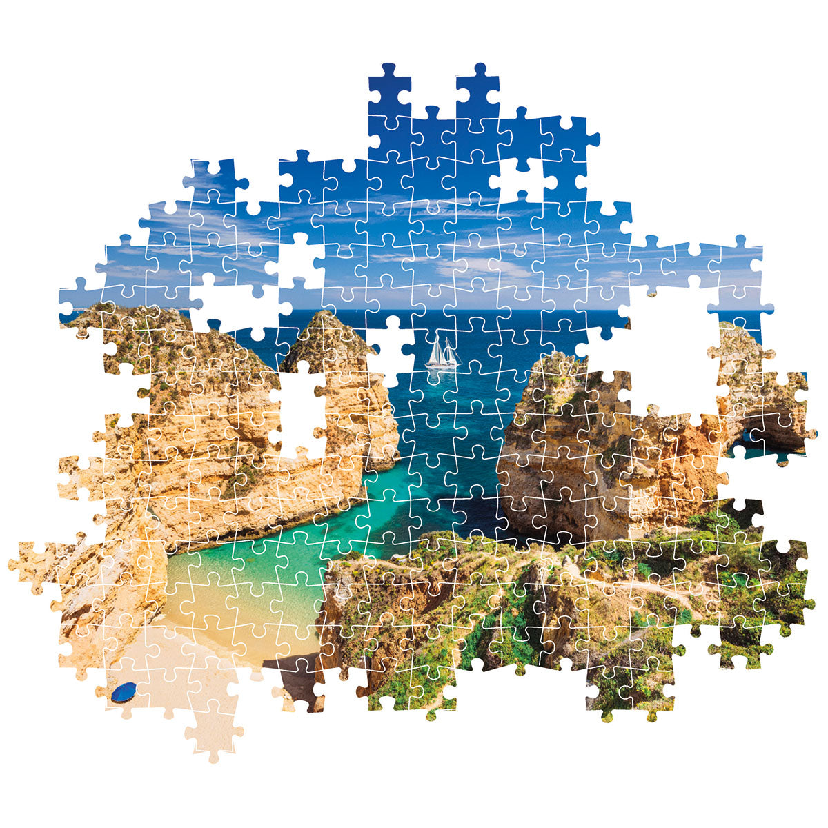 PUZZLE BAIE DE L'ALGARVE – 1000 PIÈCES – CLEMENTONI 🔶