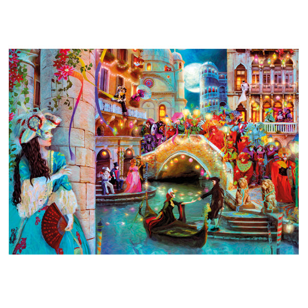 PUZZLE LUNE DE CARNAVAL – 1000 PIÈCES – CLEMENTONI 🔶