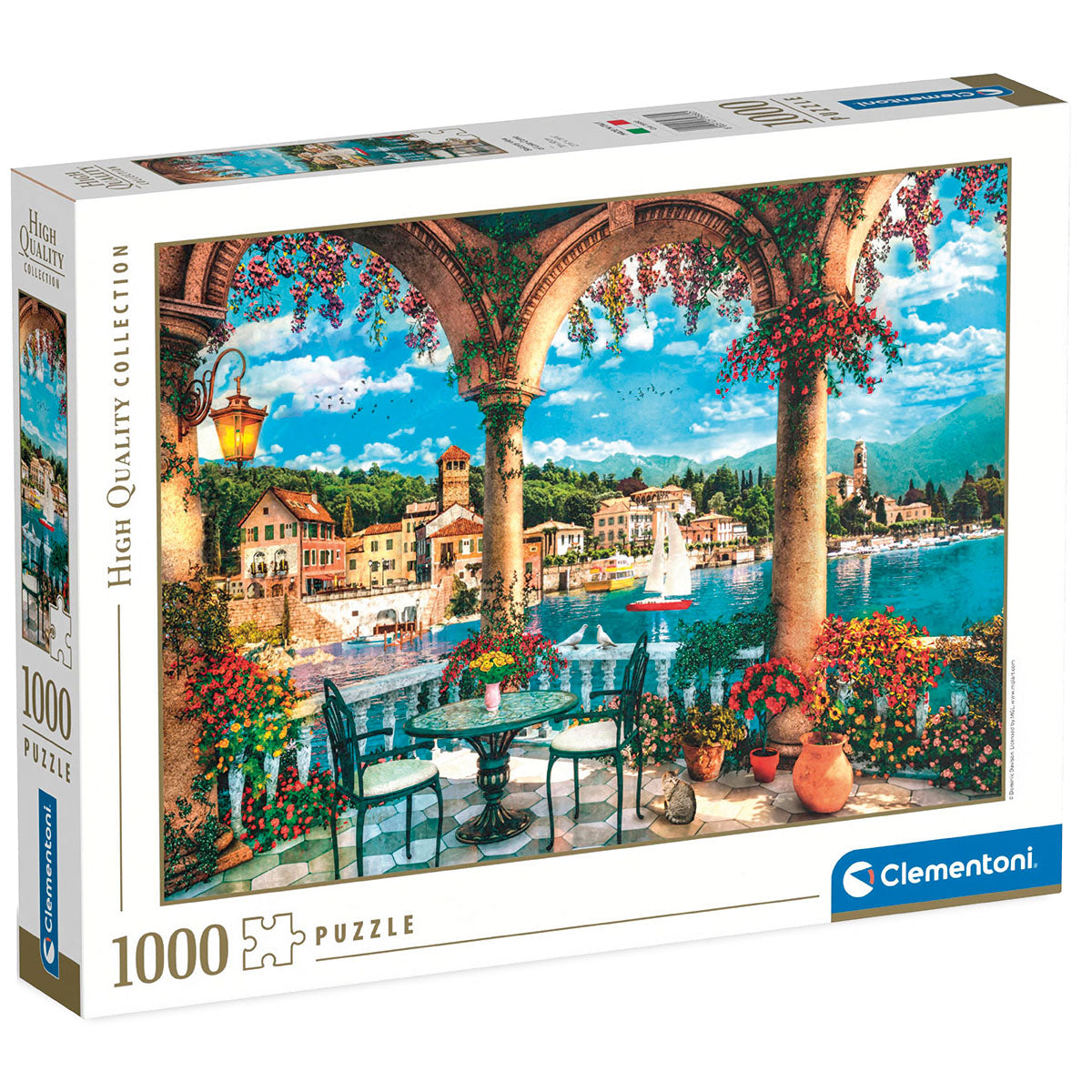 PUZZLE LAC DE CÔME – 1000 PIÈCES – CLEMENTONI 🔶