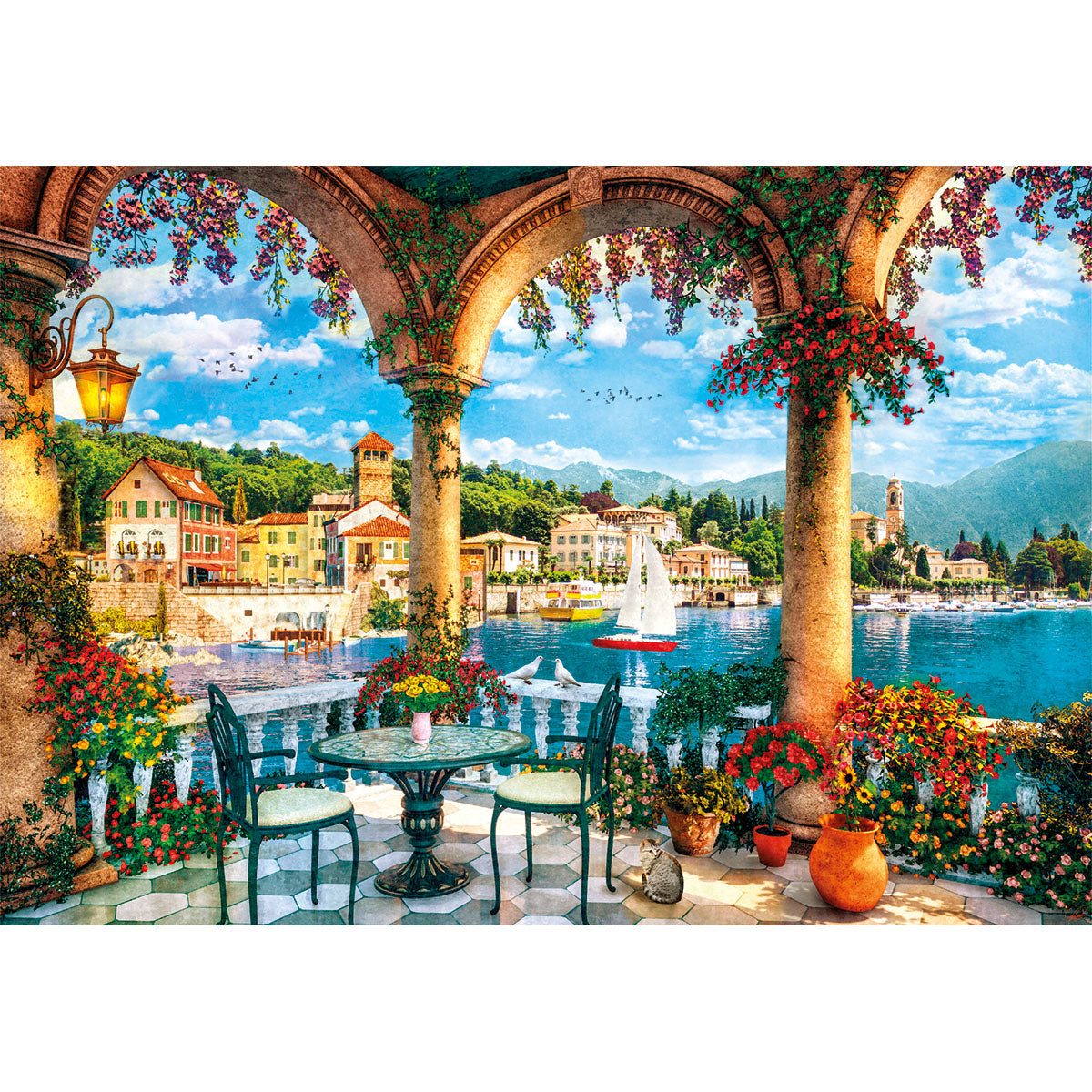 PUZZLE LAC DE CÔME – 1000 PIÈCES – CLEMENTONI 🔶