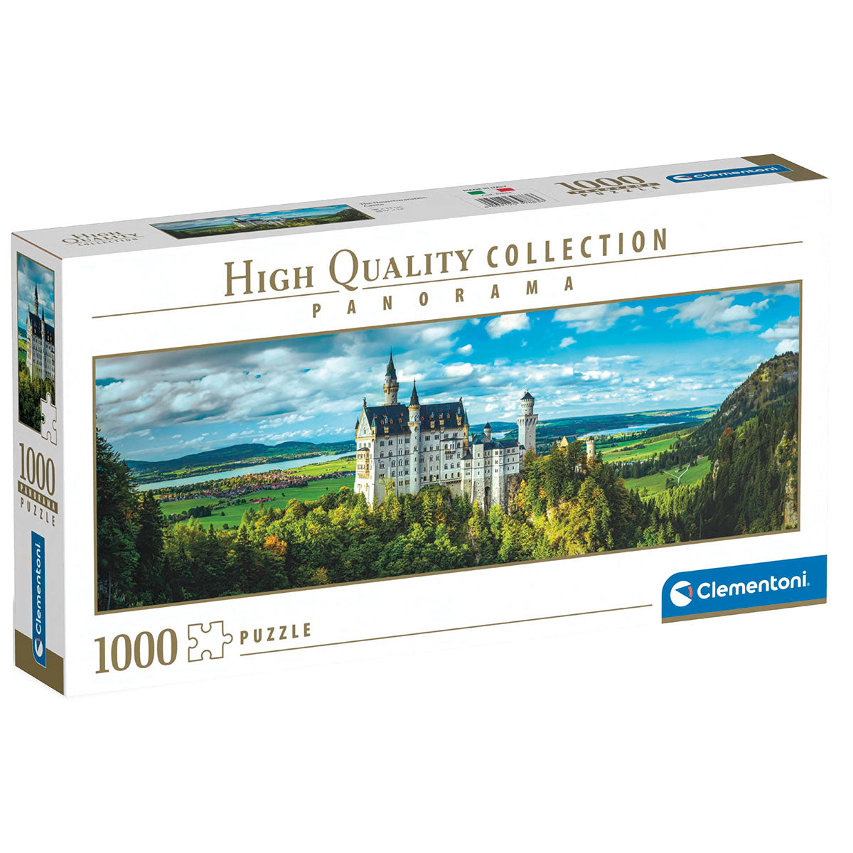 PUZZLE PANORAMIQUE NEUSCHWANSTEIN – 1000 PIÈCES – CLEMENTONI 🔶