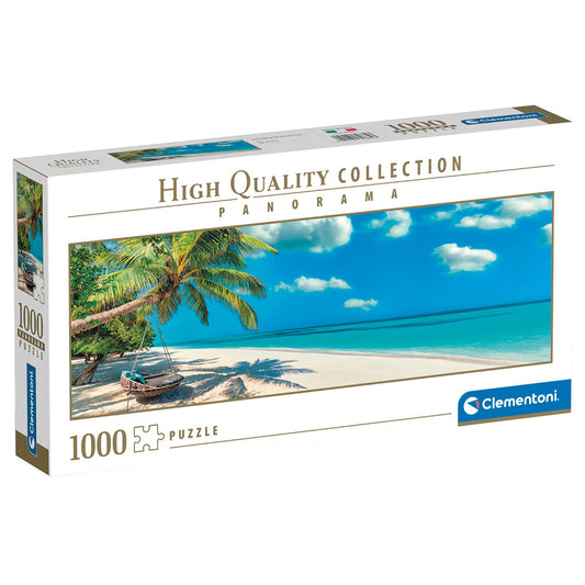 PUZZLE PANORAMIQUE MER ET PLAGE – 1000 PIÈCES – CLEMENTONI 🔶