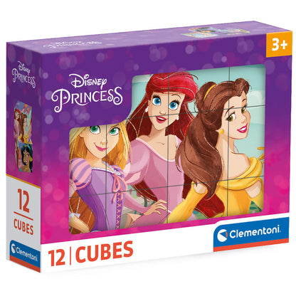 PUZZLE CUBE PRINCESSE – 12 PIÈCES – CLEMENTONI 🔶