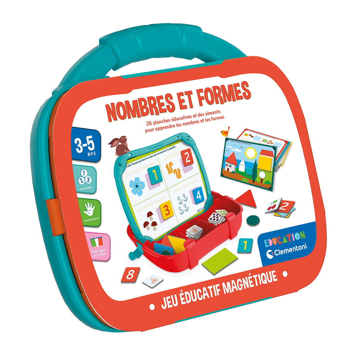 NUMERI E FORME CON CASSA MAGNETICA – CLEMENTONI - FRA 🇫🇷 🔶