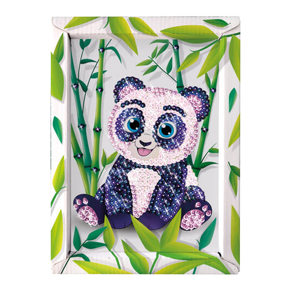 PANDA MIT KUNSTPAILLETTEN