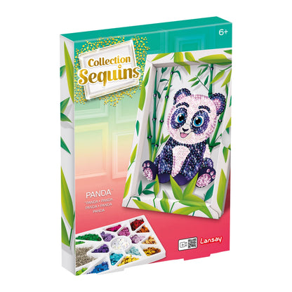 PANDA MIT KUNSTPAILLETTEN
