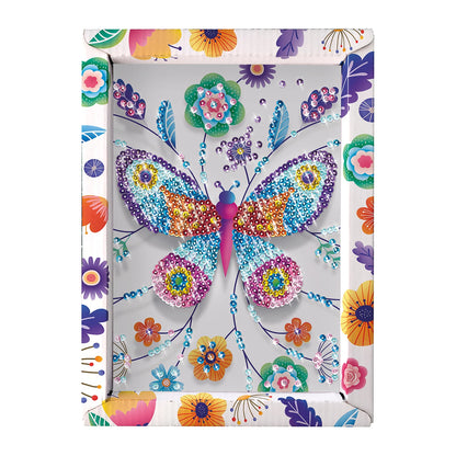 KÜNSTLERISCHER SCHMETTERLING MIT PAILLETTEN