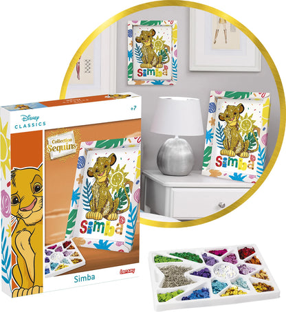 Pailletten-Kunst SIMBA