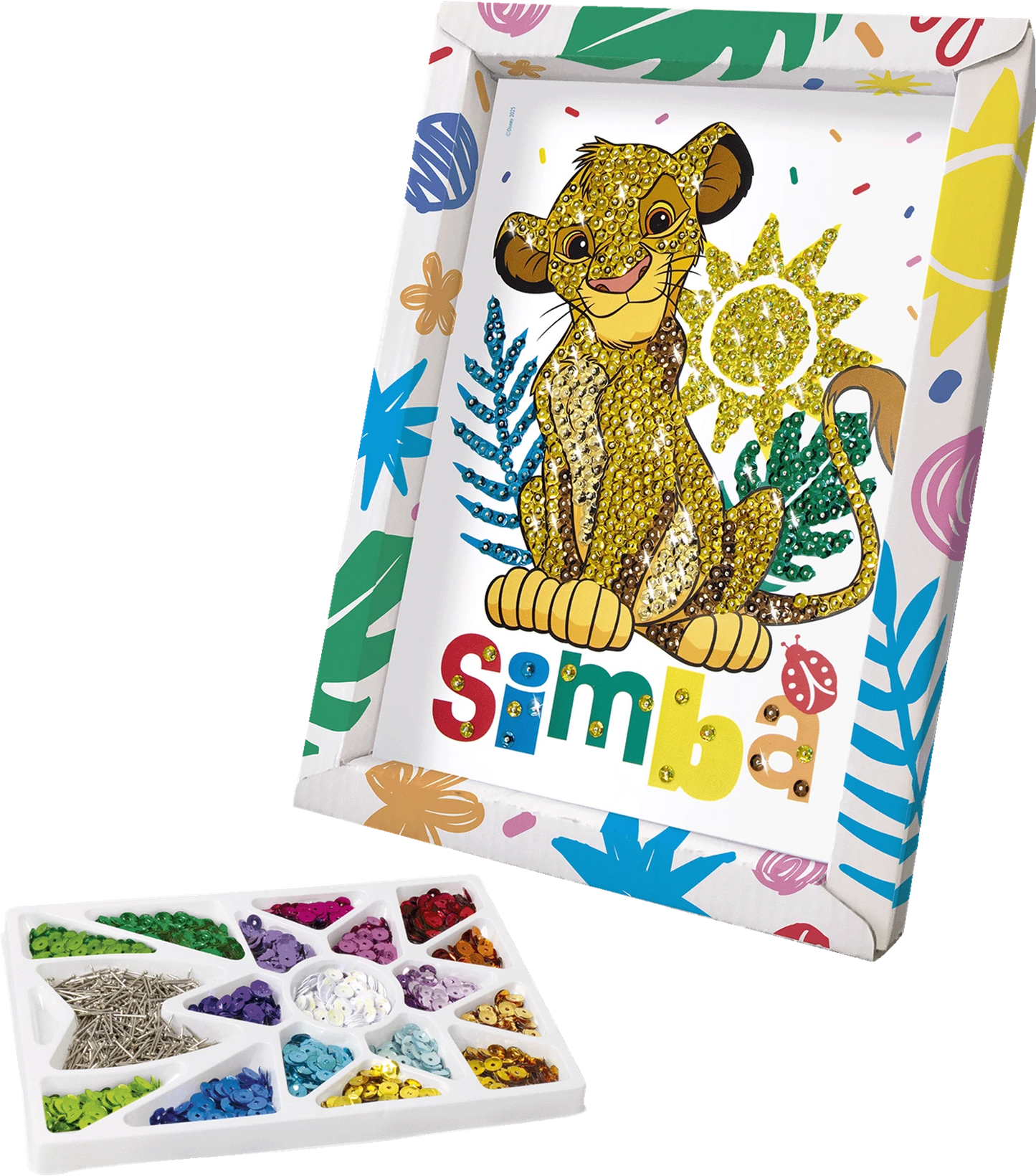 Pailletten-Kunst SIMBA